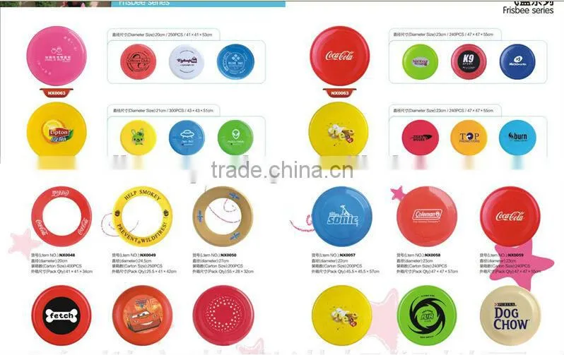 Dog plastic frisbee
