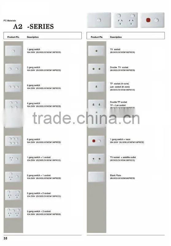 best quality 1g thin wall switch