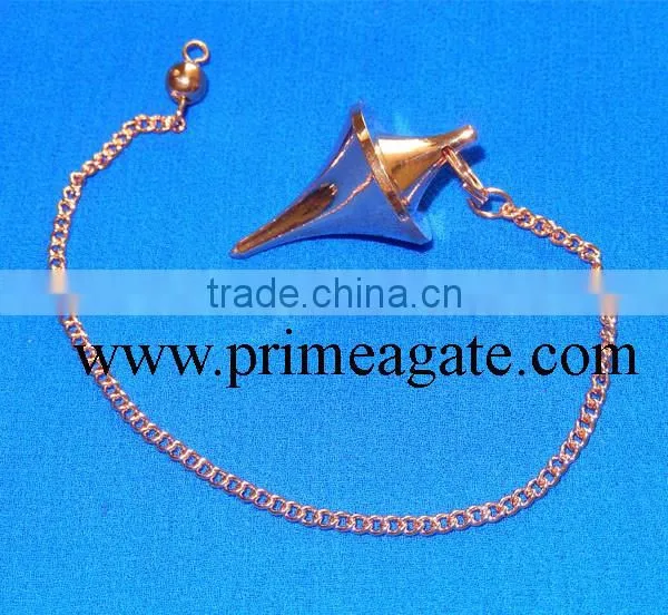 Wholesale Metal Pendulum : Copper Double Point Metal Pendulum