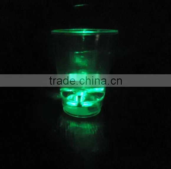60ml liquid actived led shot glass,led flashing cup,led liquid whiskey cup