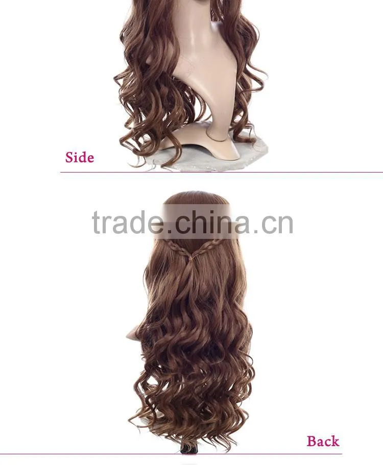 2014 New product Heat synthetic Fiber lace front wig 30inch