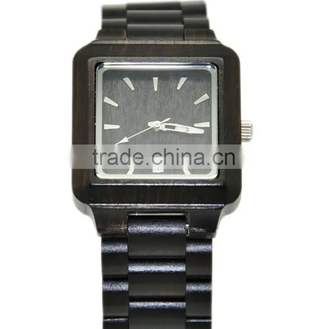 2016 New arrival Japanese movement wood watch wrist watches for couples