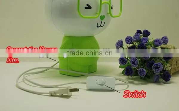2014 New style! Factory directly sell table Lamp Promotion Gift, Big Glasses Super Cuddly Bear Night Light / Desk Lamp.