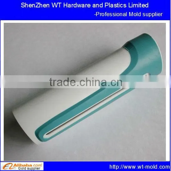 double injection mold for measured syringe housing