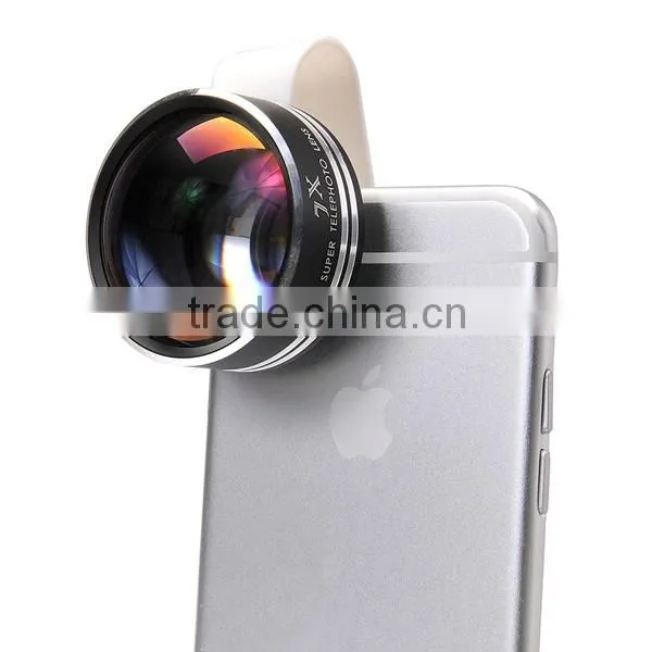 Zoom Lens 7x Telephoto Lens with Arc Clip telephoto zoom lens for Samsung galaxy S4
