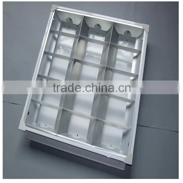 G5 G13 Reflective louver fitting 0.3 0.4 thickness T5 T8 light fixtures