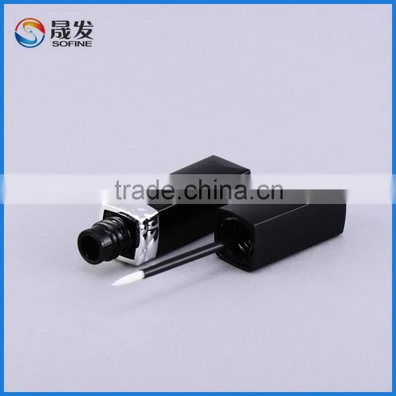 Black eyeliner tube cosmetic eye packing plastic tube for eye makeup