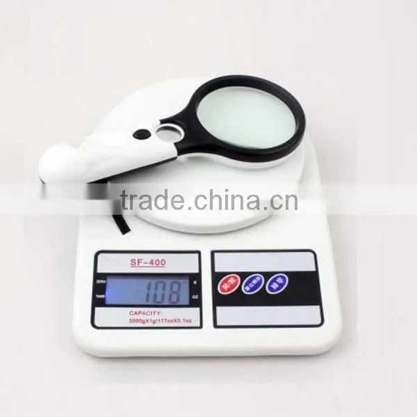 2X95mm 45X22mm 3 LED lights high definition low vision illuminating magnifier