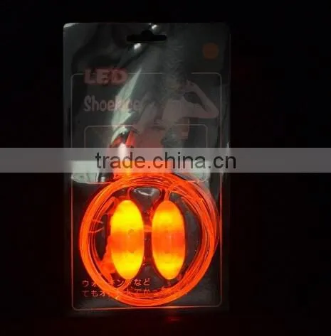 New arrival led flashing shoelace , glow shoelace , led lighting shoelace for night walking