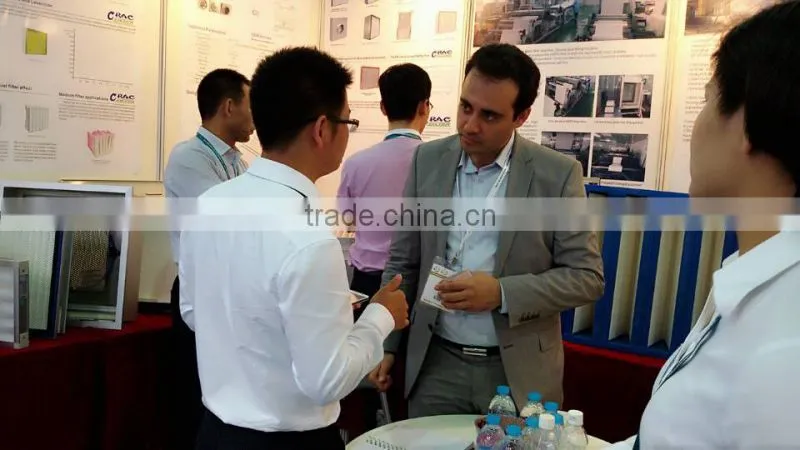 Large dust capacity bag filter for air conditioner HVAC / air filter bag/pocket air filter