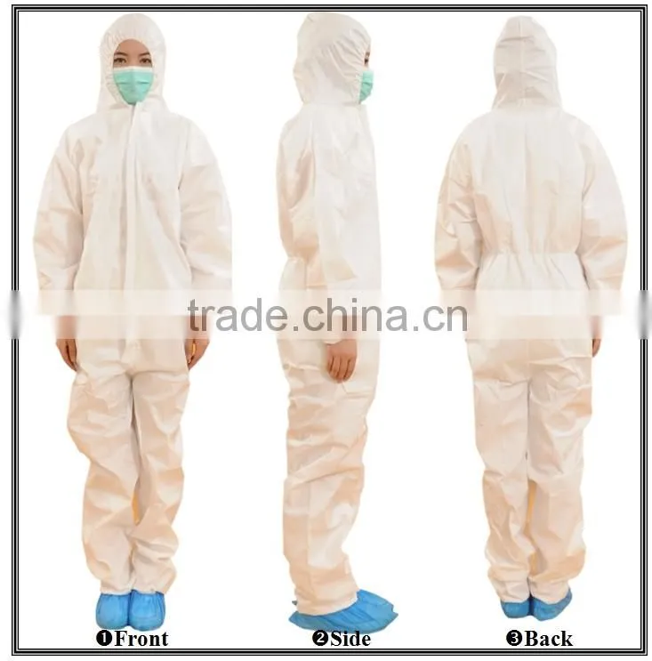 2014 hot selling medical avoiding bacterial disposable coverall