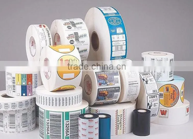 Printing letterpress logo aluminium-foil label adhesive sticker food grade label