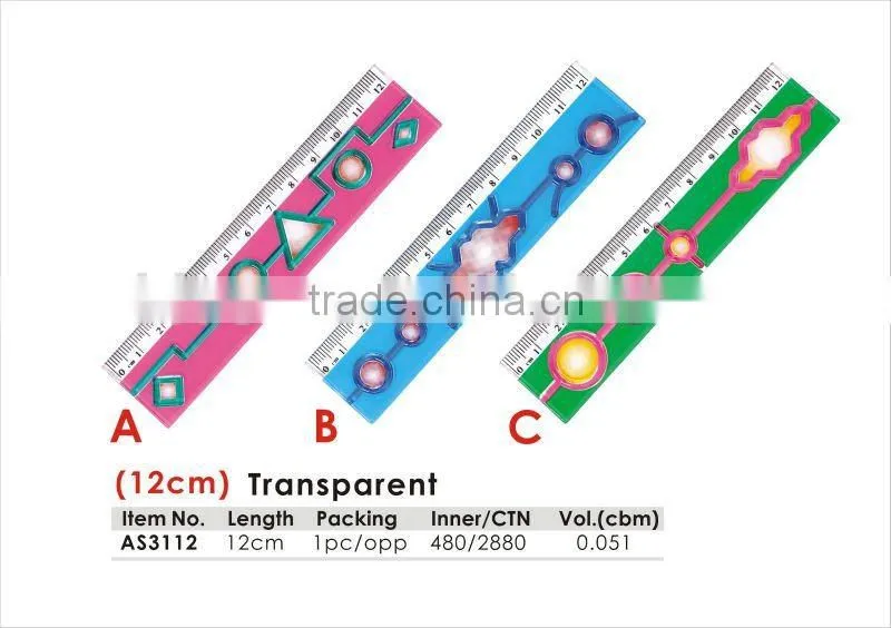 High Quality T Shaped Transparent Plastic Ruler/60cm ruler