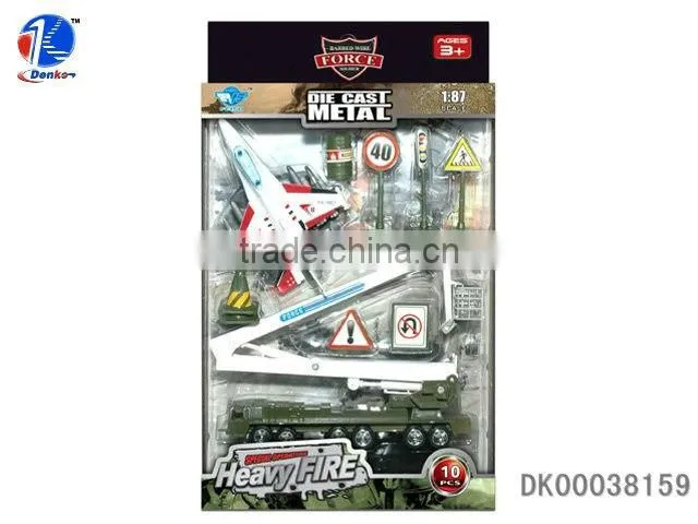 4 Assorted Metal Military Toys