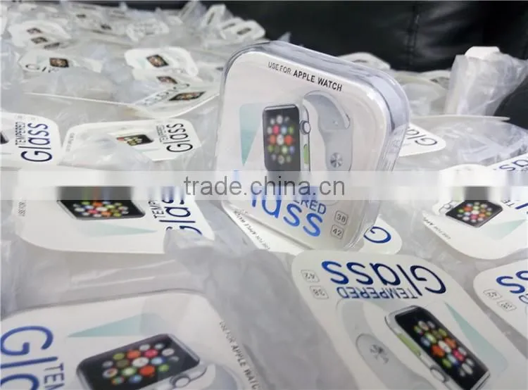 Wholesale anti-fingerprint tempered glass screen protector for apple watch