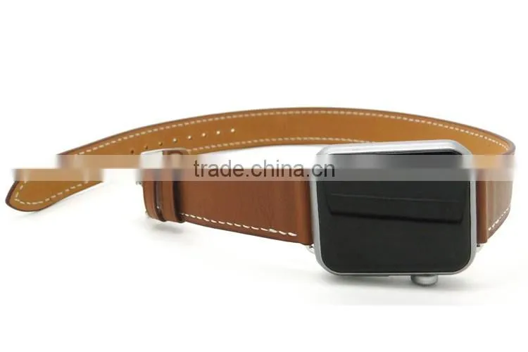Beautiful and unique genuine leather watch hand band for iwatch