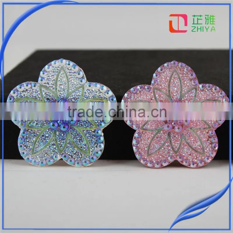 2016 wholesale sewing accessories round resin embellishments