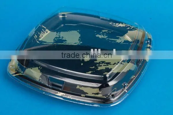 SM1-3130A Square Plastic Plate,plastic tray,disposable tray with Transparent Lid for Food