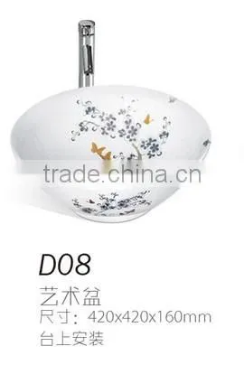 C30 Marble counter top wash basin, bathroom basin, art basin