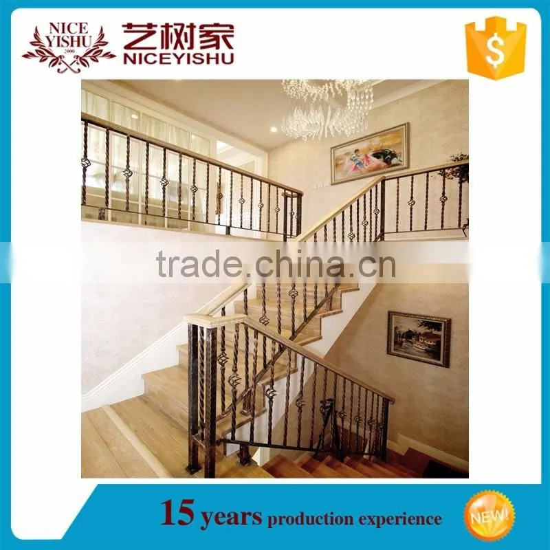 wrought iron stair handrail / stainless steel handrail bracket for sale