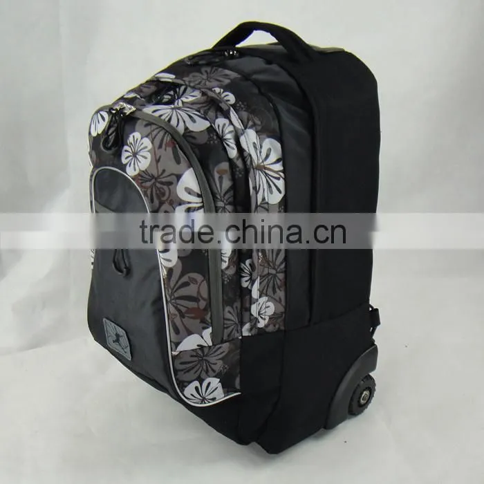 Produce Polyester Trolley Backpack With Wheels