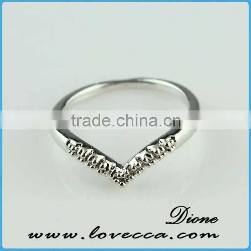 wholesale costume jewelry silver white gold zircon ring gold plated