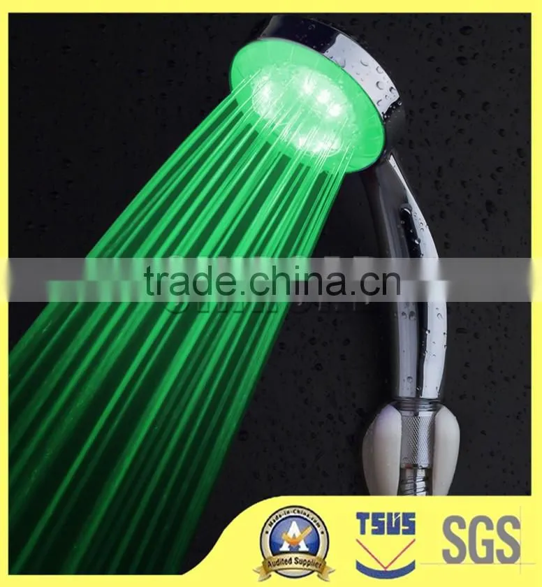 led shower head/Color Changing LED Water Saving Shower Head 8 inch Stainless Steel