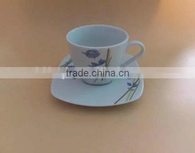 Custom design cup and saucer set porcelain tea cup sets ceramic cup sets