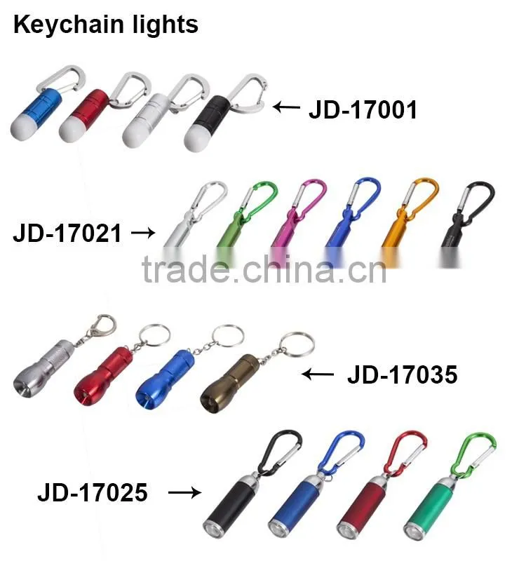 0.5W mini led lantern keychain promotional gift for kids led mini flashlight with button cell