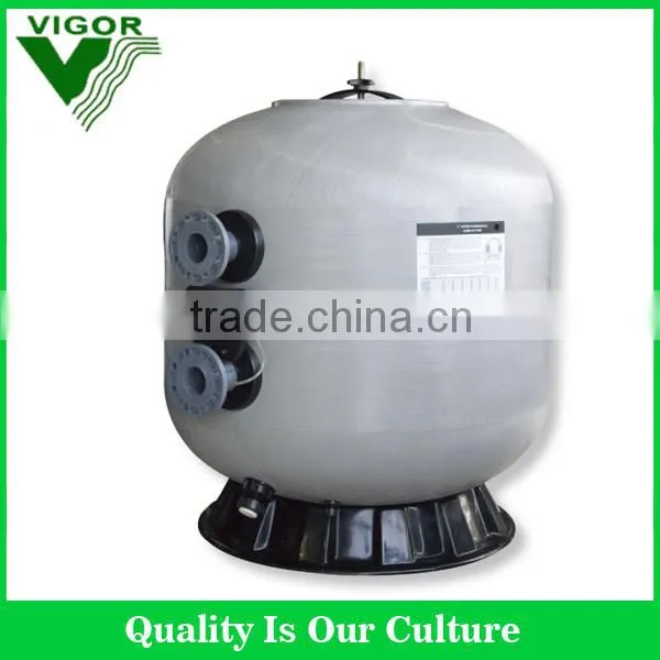 2015 Vigor popular swimming pool water cleaner,fiberglass sand filter,moveable filter