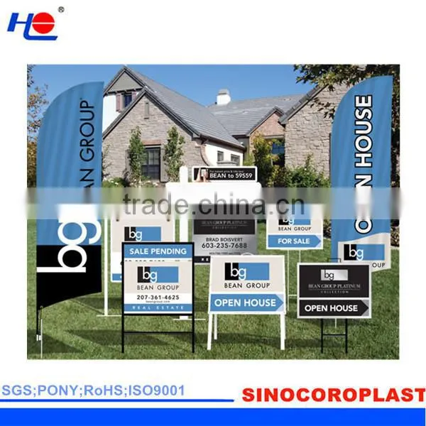 anti-corrosion and cleaning pp hollow high gloos signboard