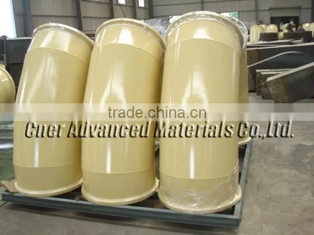 High alumina ceramic lined wear resistant pipe, 95% alumina content available