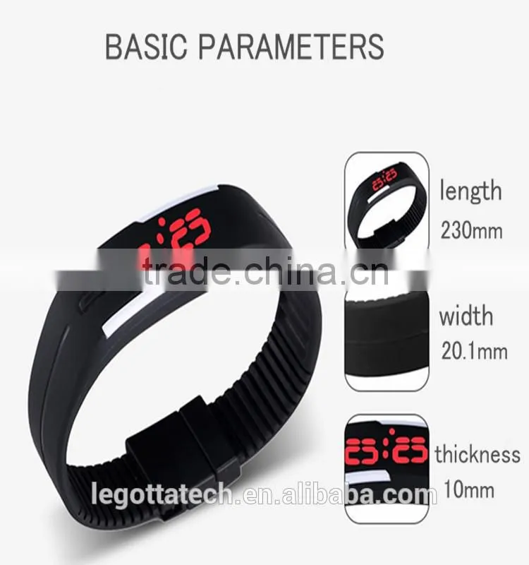 China factory directly supply cool smart bracelet watch men silicone