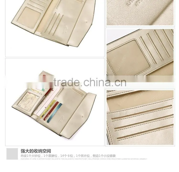 vintage cowhide leather wallet for lady guangzhou factory