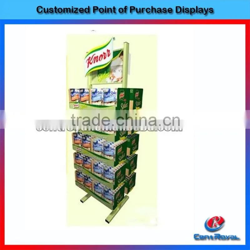 floor Supermarket retail metal socks display stands