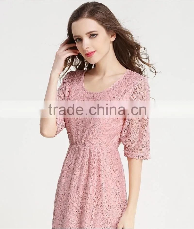 Elegant Lace breastfeeding party dress maternity clothes Fashionable