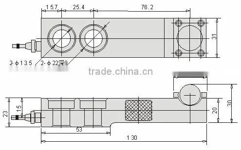 Shear beam type load cell