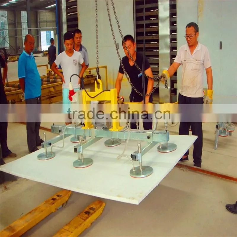 Suction cup for carbon brick and stone handling