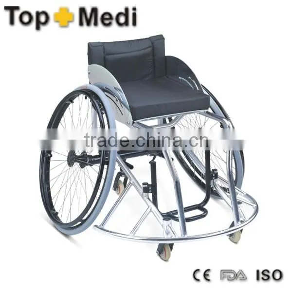 Topmedi Aluminum manual folded lightweight leisure basketball sport wheelchair