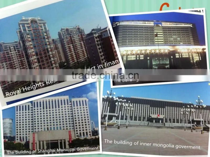 6000 series extrusion aluminum frameless double glass curtain wall