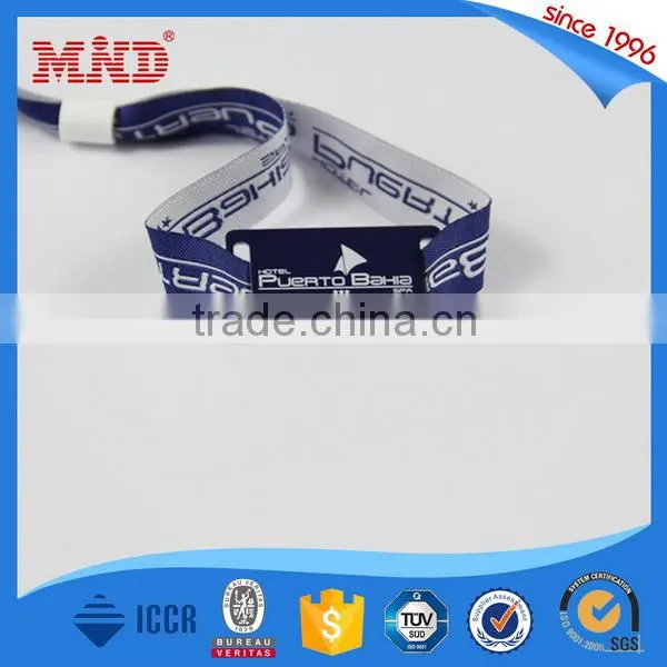 MDWW06 RFID ISO 18000-6C UHF fabric party wristbands woven wristbands