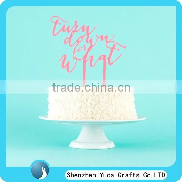 Name silhouette cake topper, monogram acrylic cake topper