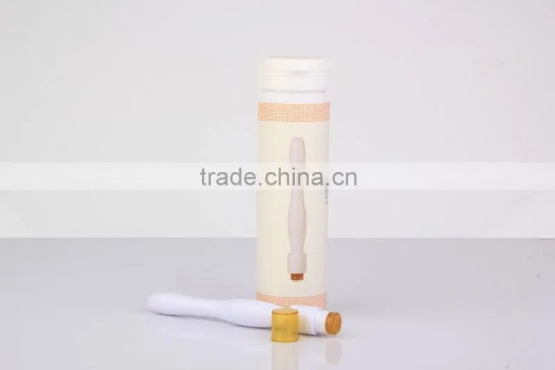 Derma Pen Stamp With 40 Titanium Gold Needles Derma Roller