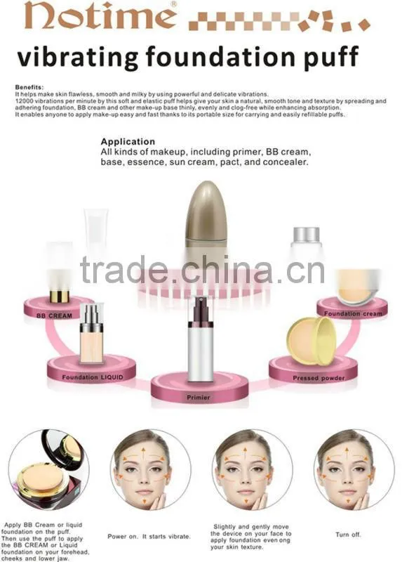 Wholesale Auto Vibration Makeup powder Puff