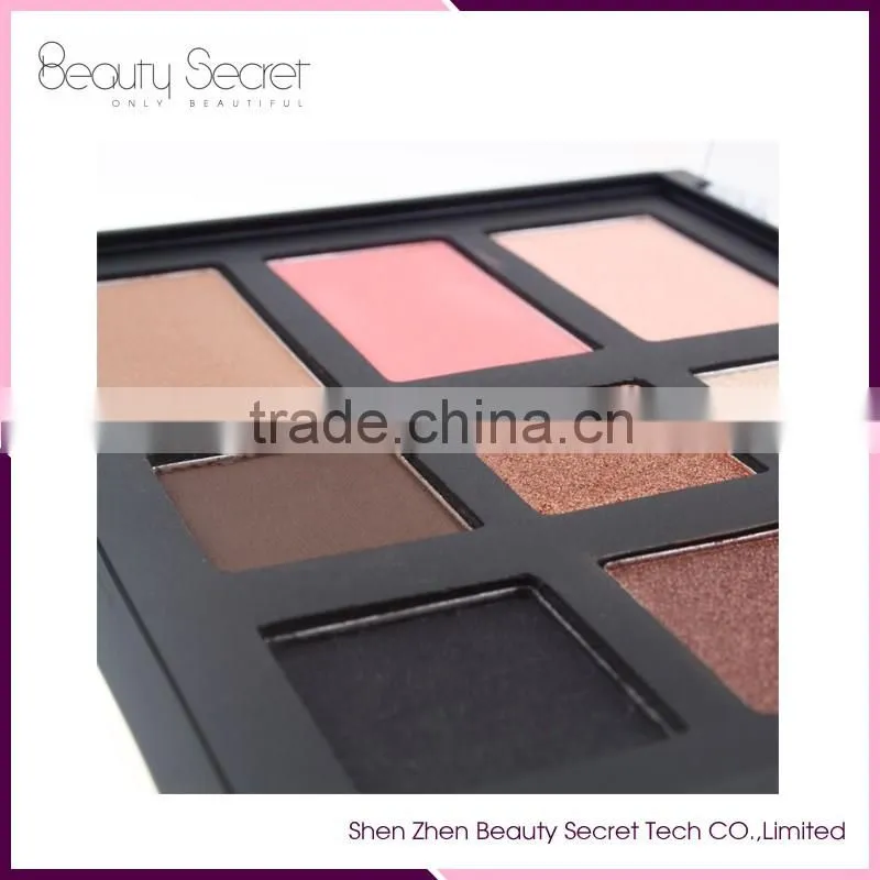 2017 New arrival 9 color eyeshadow & blusher palette for makeup