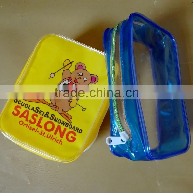 2014 new arrival personized thick clear soft pvc pouch bag for sale