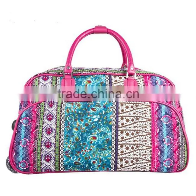 21 inch rolling fancy trolley bag