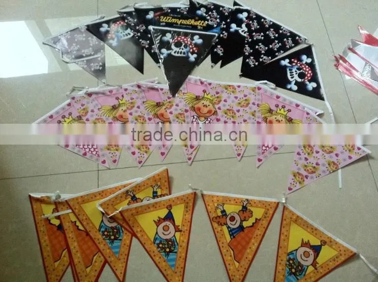 Triangle Plastic Custom Pennant Flags