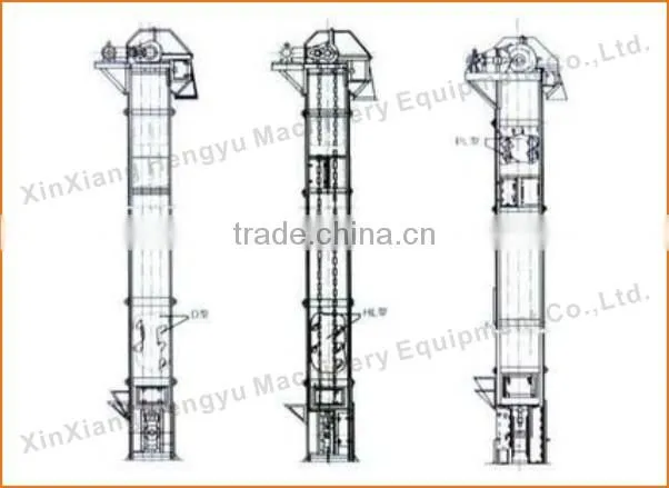 coal belt type bucket elevator