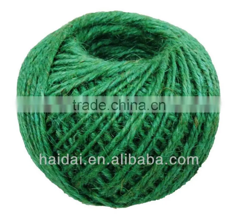 Red/yellow/blue/green/brown/orange/black/purple color jute twine